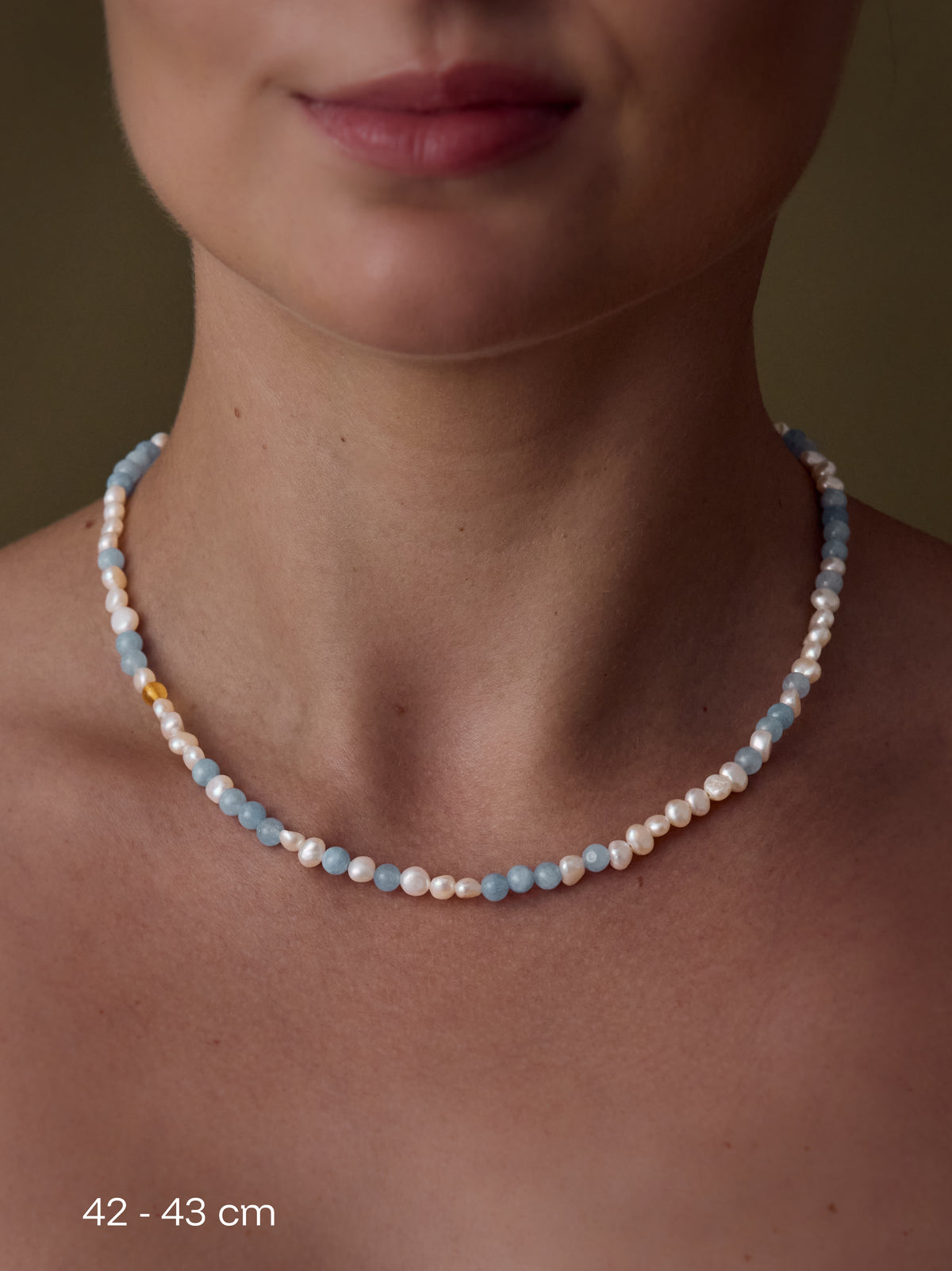 Blueberry Cream Sorbet Necklace
