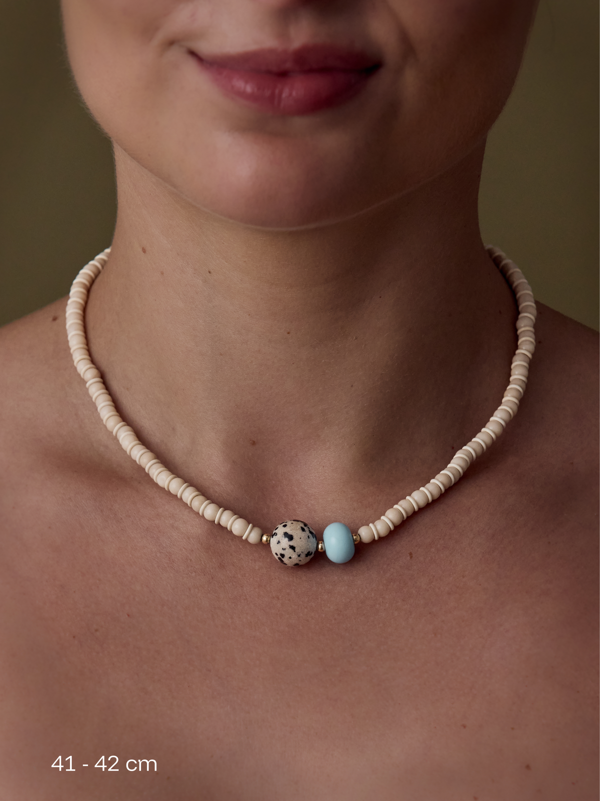 Shibori Bone Necklace