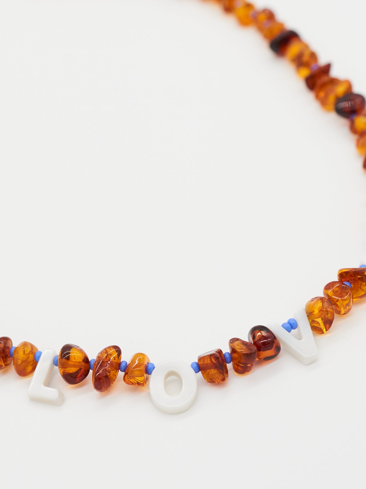Amber  L O V E   Necklace