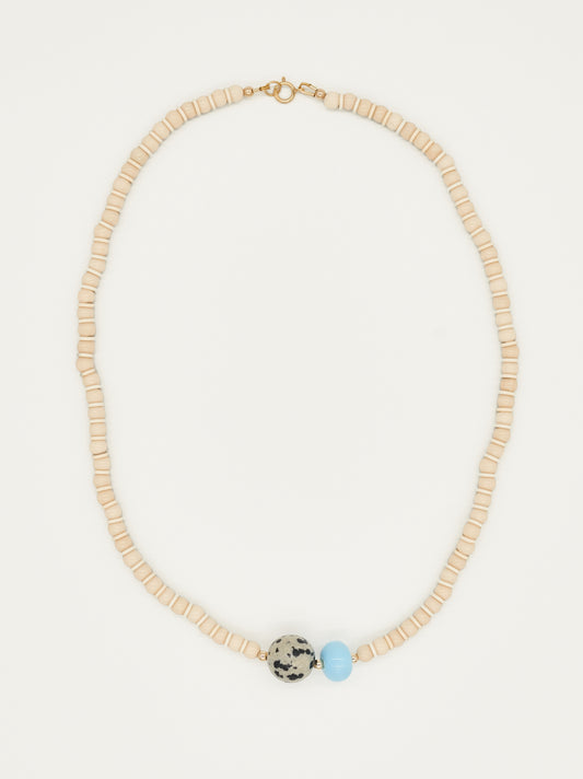Shibori Bone Necklace