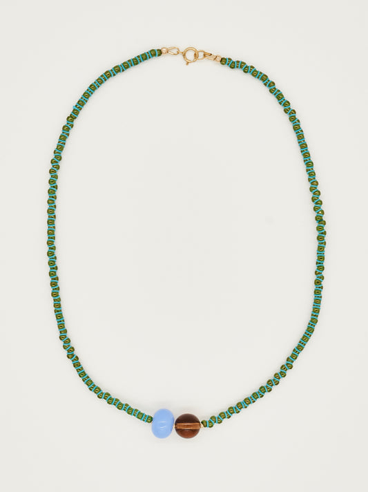 Shibori Moss Necklace