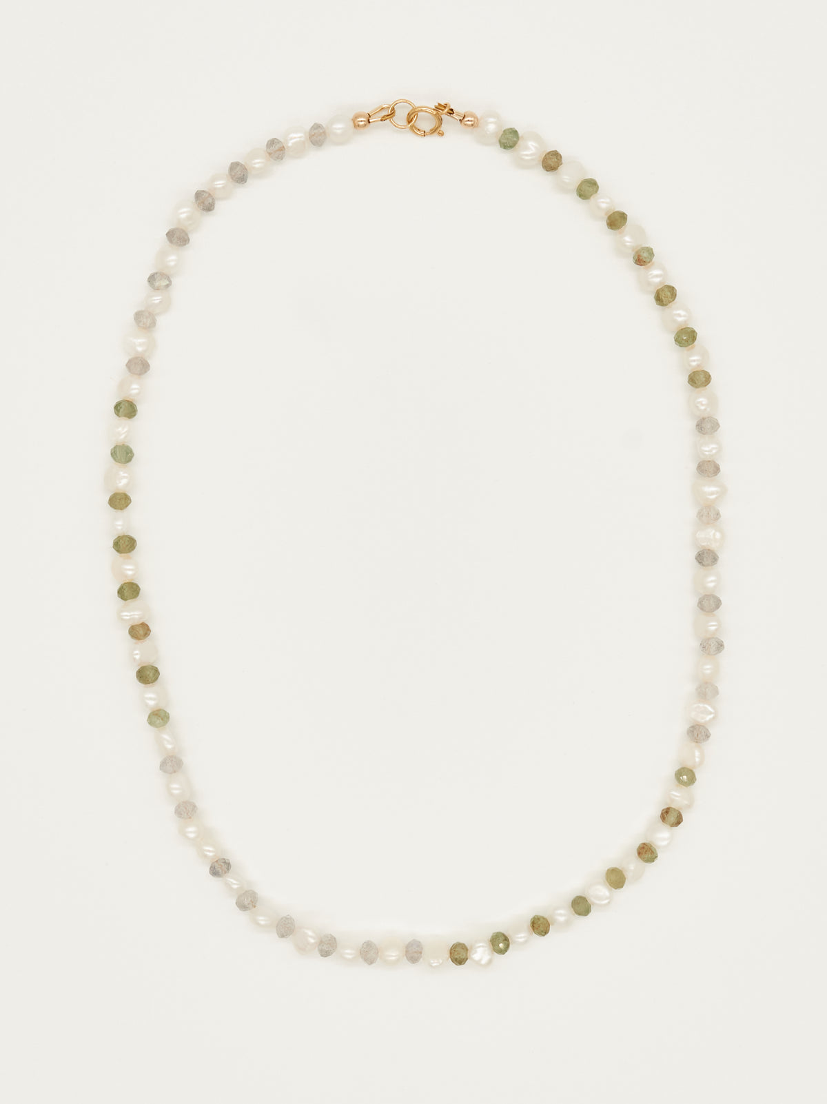 Treasure Trove Necklace | Green Apatite & Labradorite