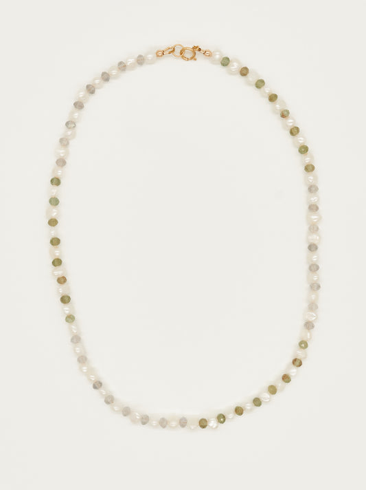 Treasure Trove Necklace | Green Apatite & Labradorite
